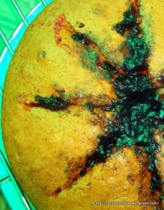 Eggless Strawberry Crush Cake with Black Currant Jam