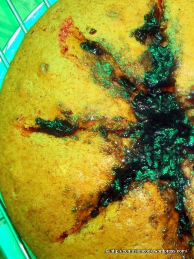 Eggless Strawberry Crush Cake with Black Currant Jam