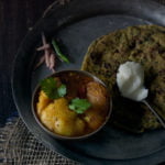 Tazi Mangodi simmering in spicy curry