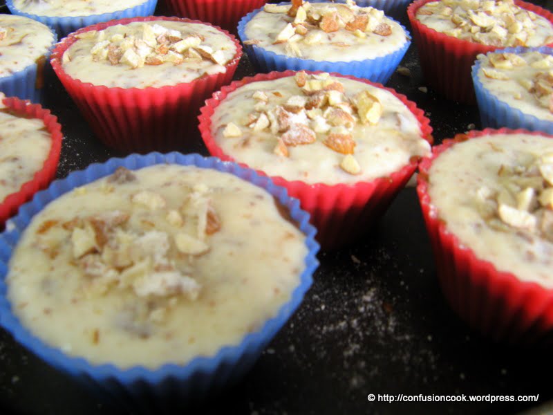 Eggless Chocolate Coconut Cream Cheese Layered Cupcakes