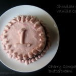 Serving a slice of Eggless Neapolitan Cake on a white dessert plate