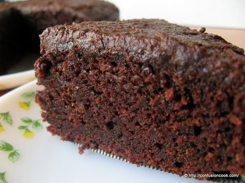 Eggless Chocolate Beetroot Cake with Lacquer Chocolate Glaze