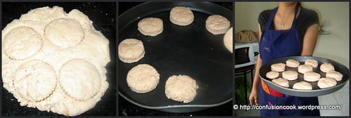 The process of making strawberry scones