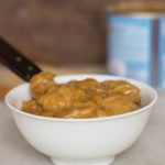 Thick and creamy dulce de leche close-up texture