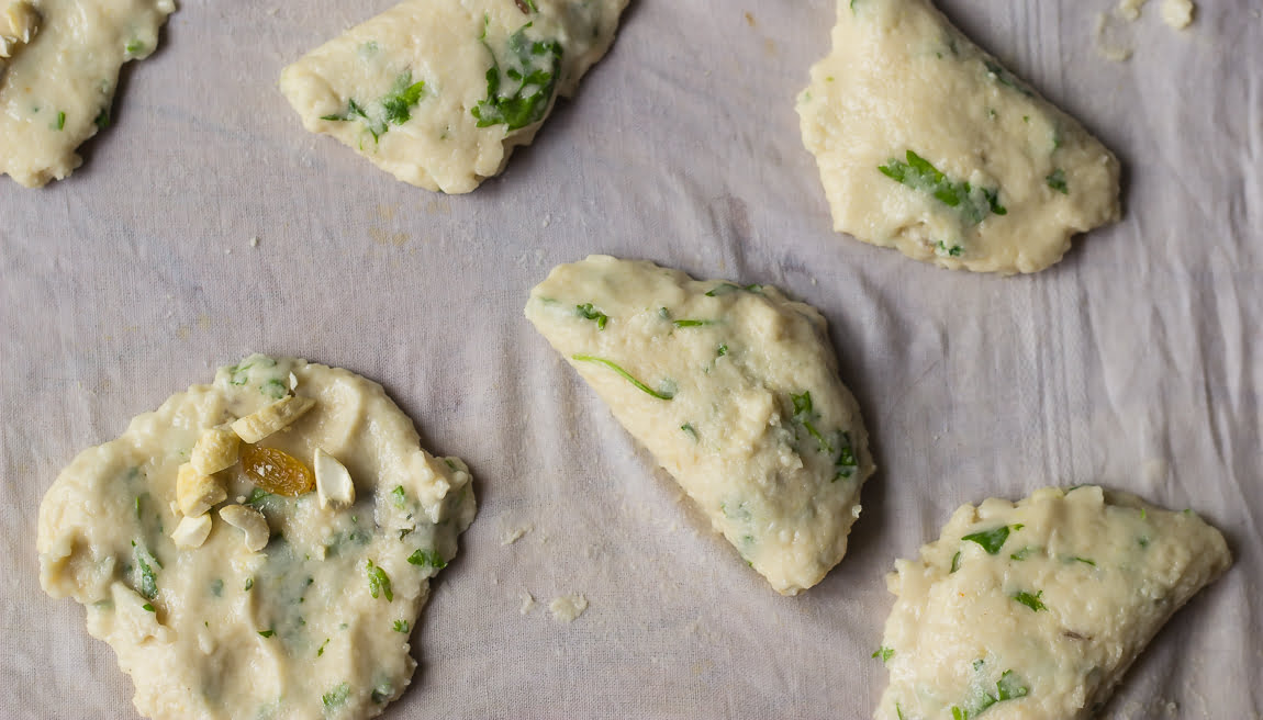 Shaping Dahi Bhalla batter with wet hands