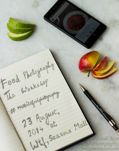 #MobileFoodPhotography Workshop #Pune