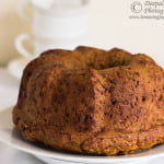 Eggless Whole Wheat Carrot and Orange Zest Bundt Cake