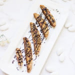 Biscotti pieces beautifully placed in a dessert platter
