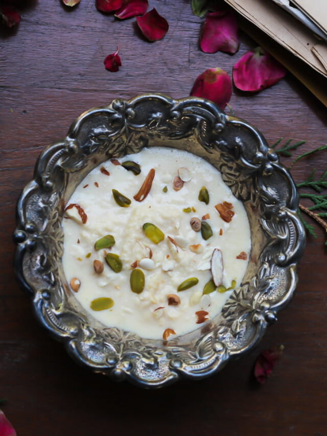 Delicious Khurchan wali Rabdi topped with the roated dry fruits