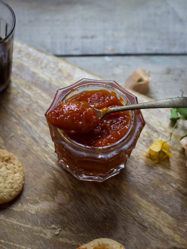 Nimbu Mirch ka Achar being served in a glass bowl