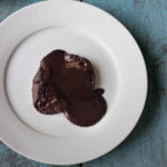 Eggless choco lava cake with molten chocolate center