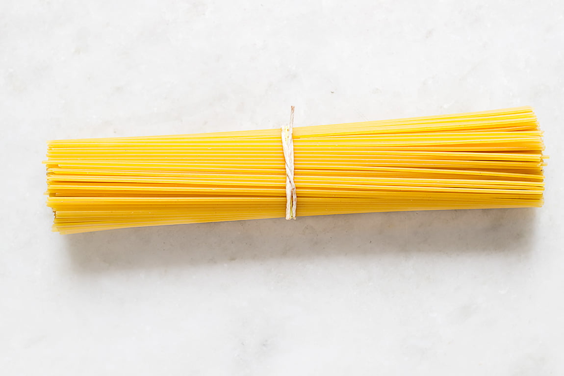 Spaghetti twirled perfectly on fork – Italian style