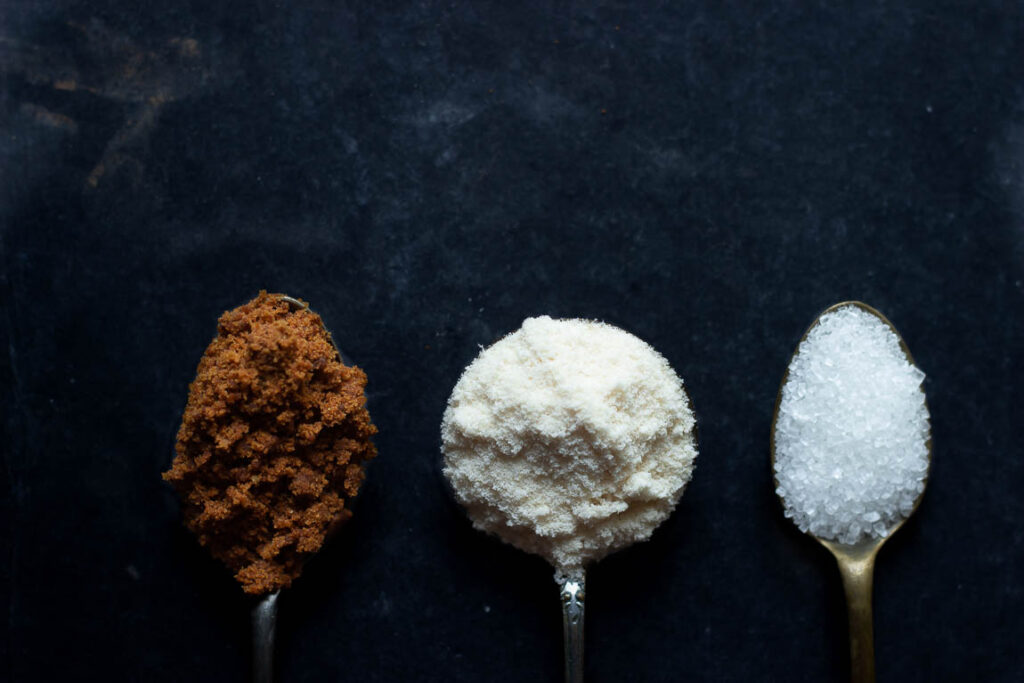 Shelf life comparison of Desi Khand, Bura, and Cheeni