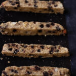 eggless chocolate almond biscotti